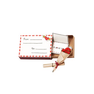 Thiệp Tình Yêu Hộp Diêm From To I Love You Envelope