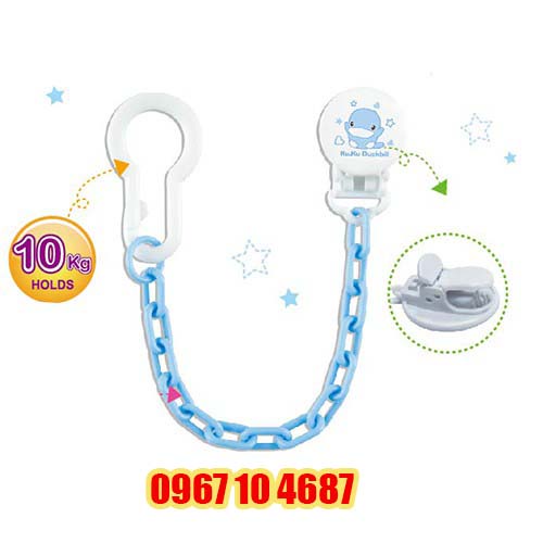 Dây giữ ti giả cho bé nhựa PP và ABS kuku ku5306