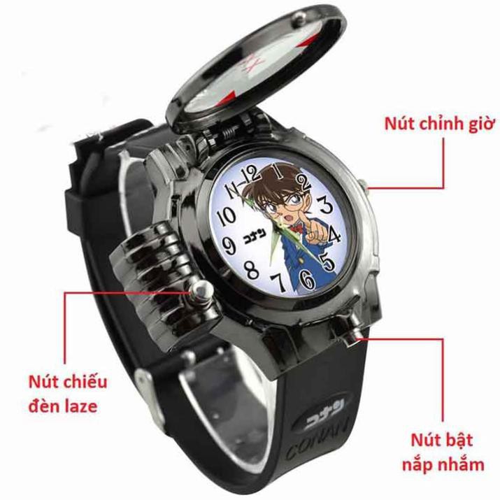 [CỰC RẺ] Đồng Hồ Conan Dành cho trẻ em có tia laser | BigBuy360 - bigbuy360.vn