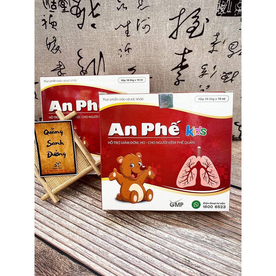 Siro Ho Cho Bé An Phế Kids Hỗ Trợ Bổ Phế, Giảm Ho, Giảm Đờm, Giảm Đau Rát Họng, Khản Tiếng Do Viêm Họng, Viêm Phế Quản