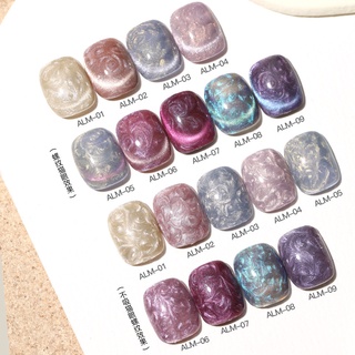 Sơn gel AS mã ALM mắt mèo xà cừ chai đỏ 15ml chính hãng