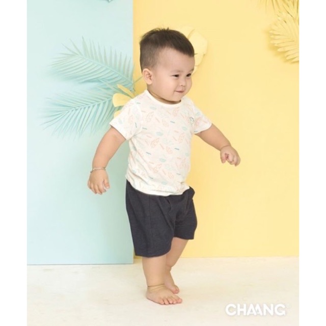 Bộ cộc Fashion Baby lá xanh Chaang