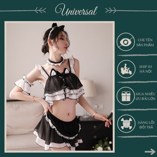 Đồ Cosplay Mèo Con Nghe Lời - Bộ Váy Ngủ Cosplay Chú Mèo Con Siêu Gợi Cảm UNIVERSALXXX - DCP32