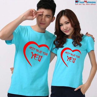 áo cặp trái tim ( đủ màu + size )