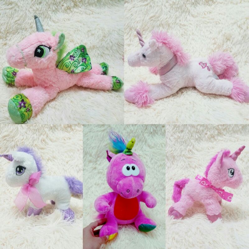 Gấu bông con ngựa Pony 1 sừng kì lân Unicorn