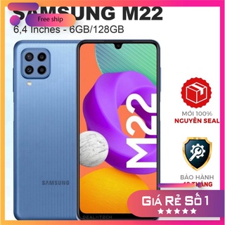 Điện thoại SAMSUNG Galaxy M22 6.4" (6GB/128GB) Hàng mới fullbox nguyên seal - Lỗi 1 đổi 1 - Bảo đầy đủ 1 năm