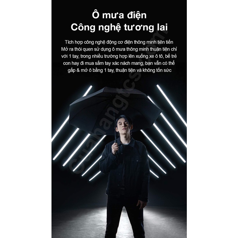 Ô mưa ô dù thông minh gấp tự động Xiaomi UREVO Electric Umbrella