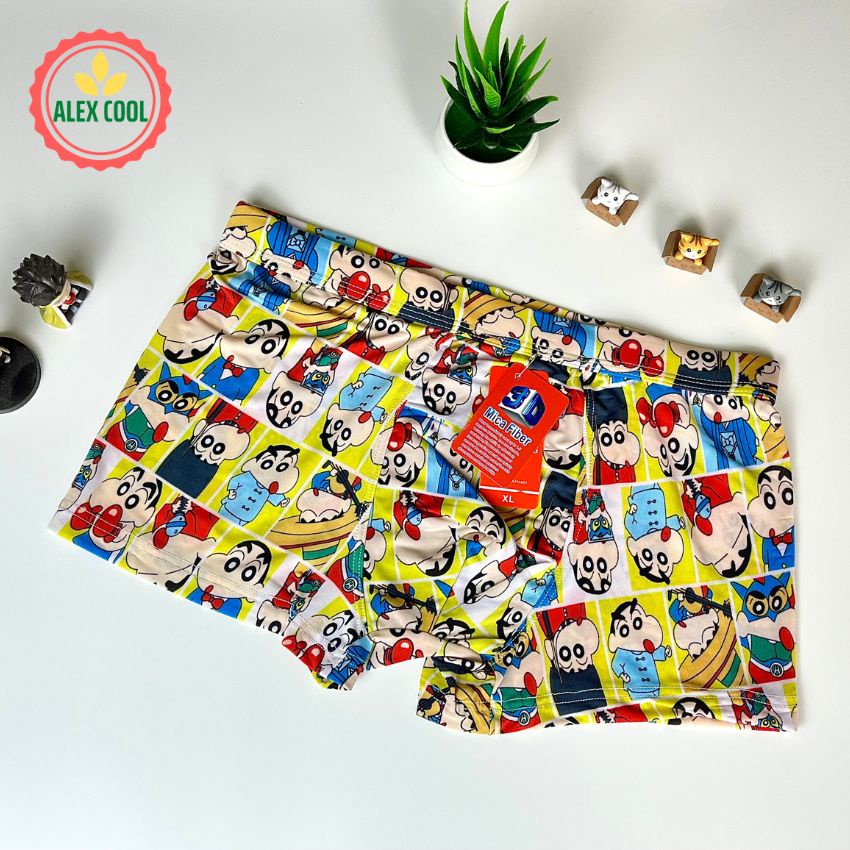 combo 5 quần sịp đùi quần lót nam full hình thun lạnh hàng hiệu alex cool