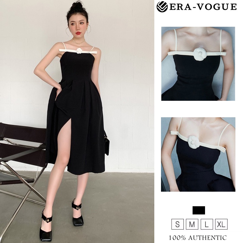 EraVogue🌷 Đầm Thời Trang Hàn Quốc Màu Đen Gợi Cảm Cho Nữ váy dạ hội Y9954