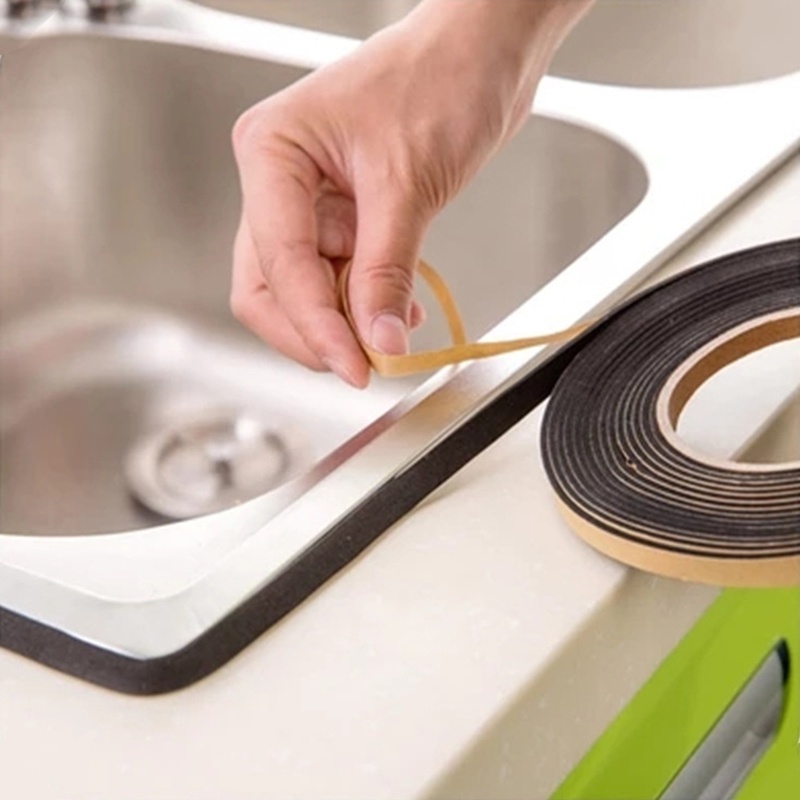 Cuộn Băng Keo Cao Su 2M Dán Viền Cửa/Bồn Rửa Cách Âm/Bụi Bẩn/Làm Sạch Không Khí