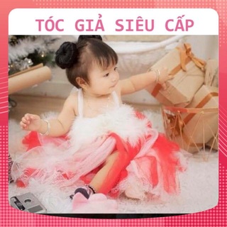 Tóc giả búi natra 🥰 freeship 50k🥰 Búi mini tròn cặp mỏ vịt cho bé giá 1 bên