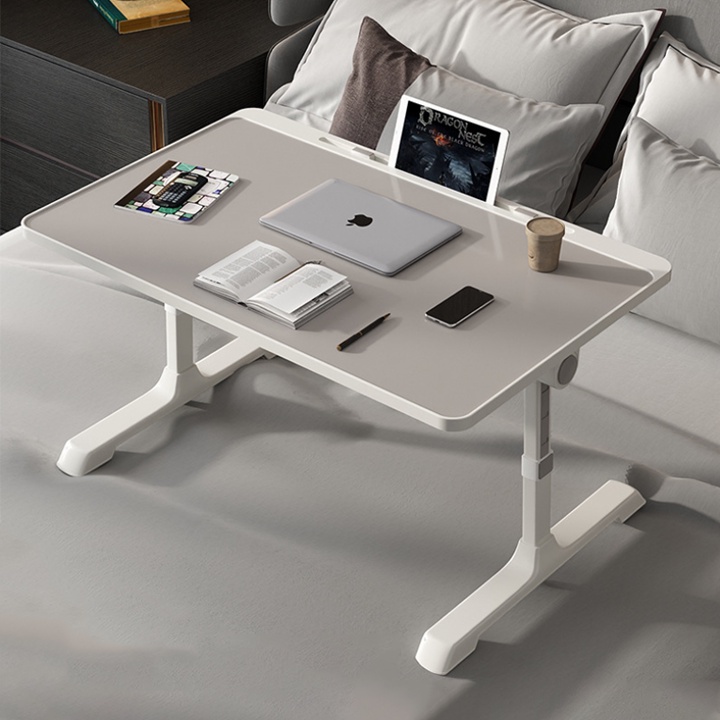 Bàn học gấp gọn thông minh cao cấp có khe cắm ipad, chân bàn gấp gọn kích thước 60x40cm