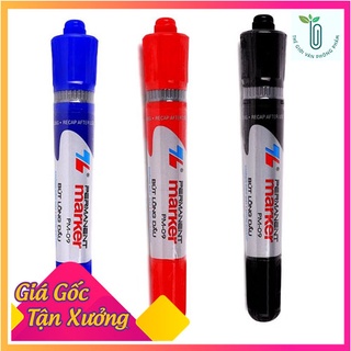 Bút lông dầu tl pm-09 0.8mm & 6mm xanh, đỏ, đen
