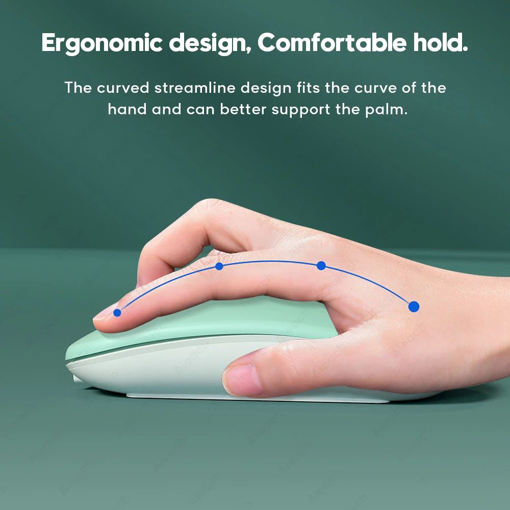 Chuột không dây kết nối Bluetooth có thể sạc lại cho iPad IOS Android