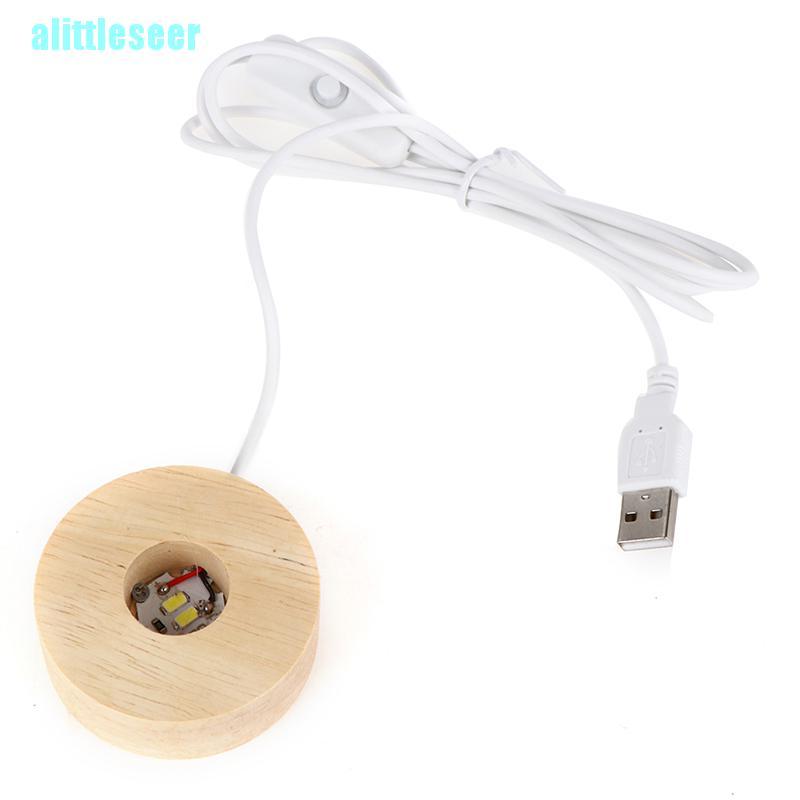 Đế Gỗ Có Đèn Led Xoay Được Tiện Dụng