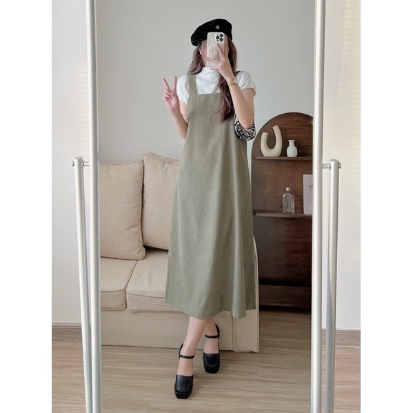 Yếm Rời Nhung Tăm Siêu Dễ Mặc Dễ Thương