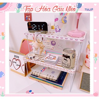 Kệ mini đựng đồ đa năng gấp gọn xinh xắn - taphoagaunho