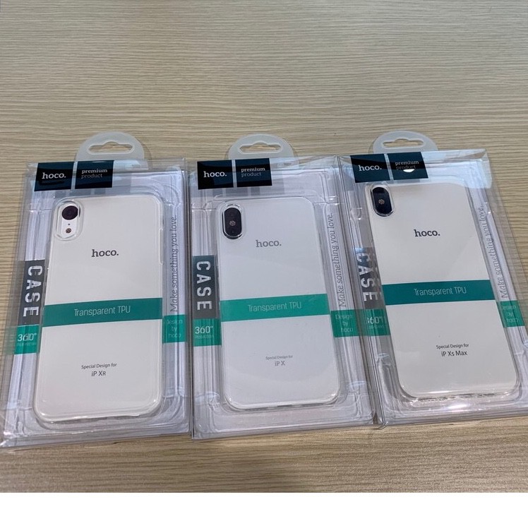 [TẤT CẢ CÁC ĐỜI IPHONE] Ốp Hoco Light Trong suốt cho Iphone - Ốp dẻo Hoco siêu mỏng