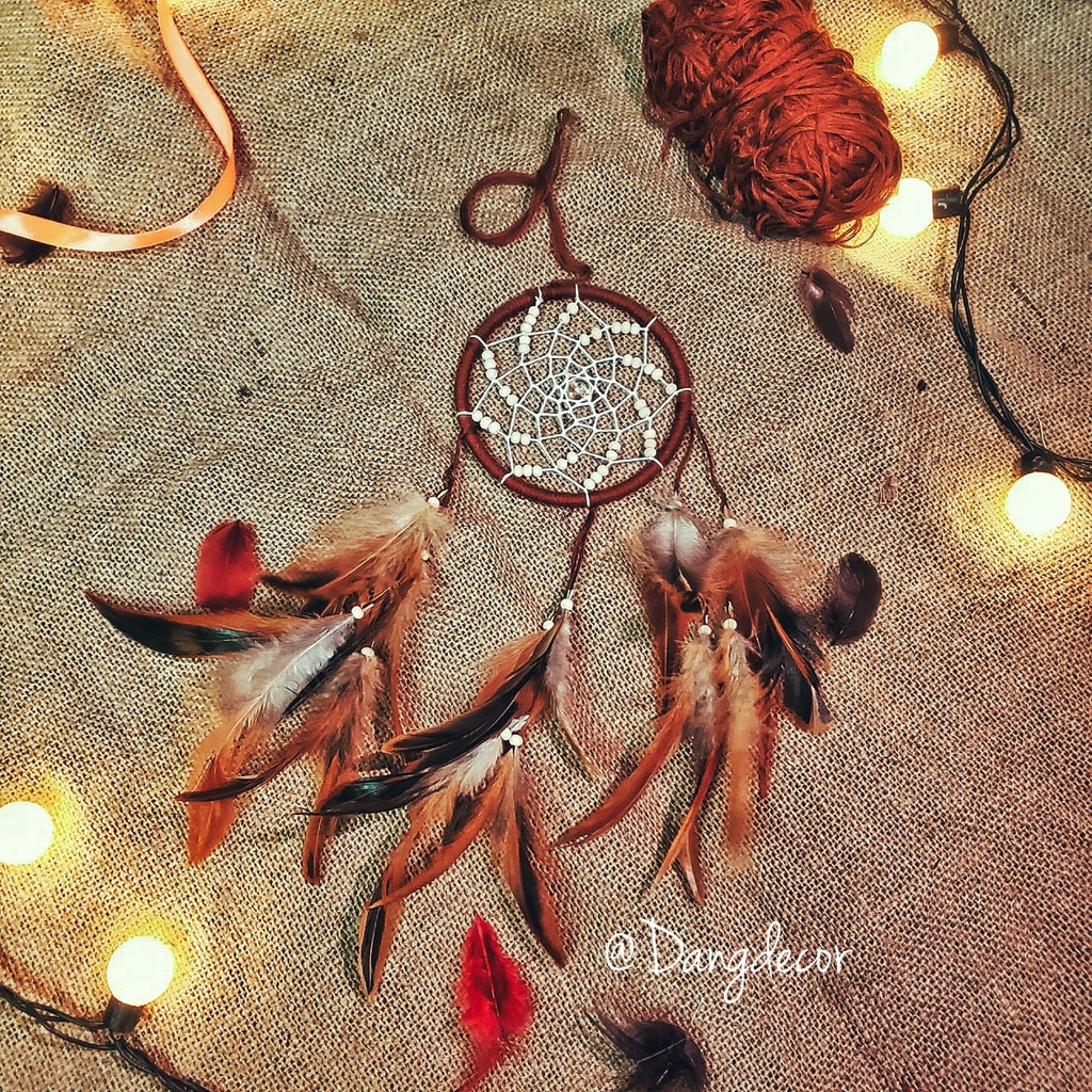 Dreamcatcher phụ kiện trang trí mini siêu xinh làm móc khóa