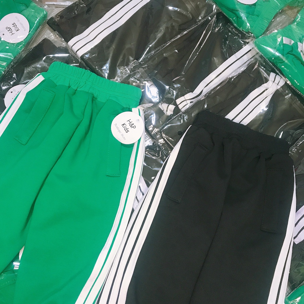 Quần dài dáng thể thao kẻ sọc 3 vạch cho bé yêu Q0001