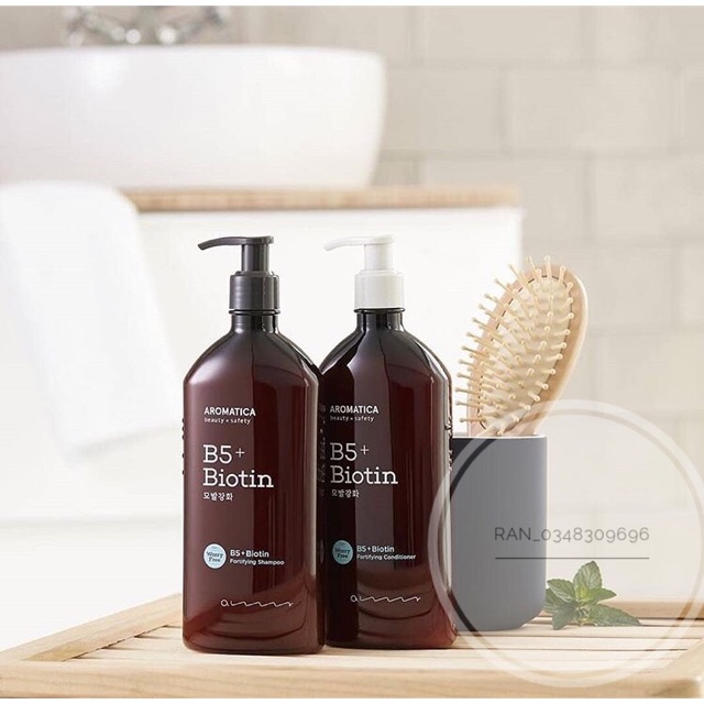 Dầu gội và dầu xả Aromatica B5 Biotin