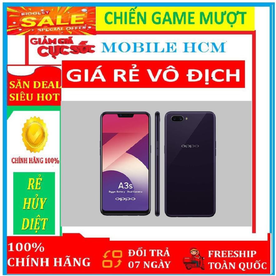 điện thoại CHÍNH HÃNG Oppo A3S ram 3G Bộ nhớ 32G mới Fullbox - Bảo hành 12 tháng