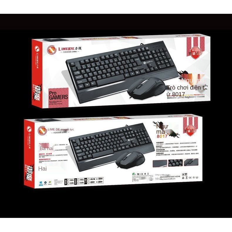 Bộ bàn phím và chuột Limei 8017 có tựa tay USB máy tính để | BigBuy360 - bigbuy360.vn