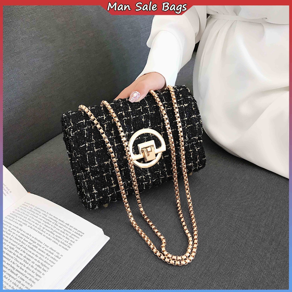 Túi Kẹp Nách Đeo Vai Dạ Sần, 3 Ngăn NO.2623 Shop Đàn Ông Bán Túi
