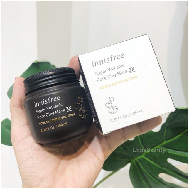 Mặt Nạ Đất Sét Innisfree Super Volcanic Pore Clay Mask 2X (100ml) mẫu mới