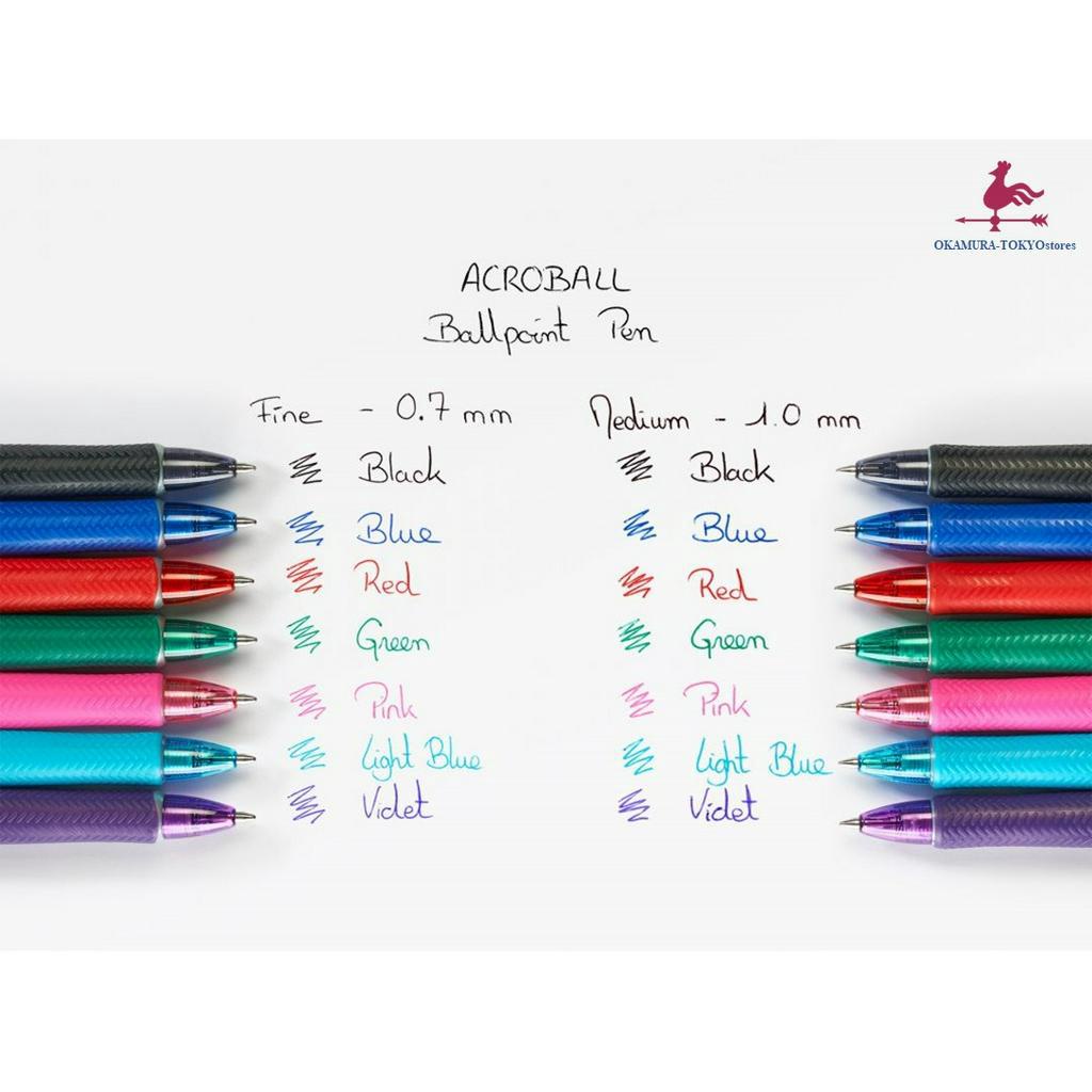 Bút bi mực xanh Acroball, Bút bi Pilot ngòi 0.7mm viết êm phù hợp với nhân viên văn phòng, học sinh, sinh viên