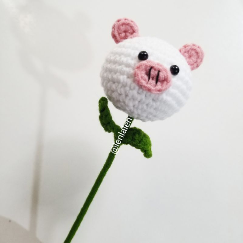 CÓ SẴN - Thú hoa len handmade hình heo gấu thỏ làm quà tặng hoặc trang trí