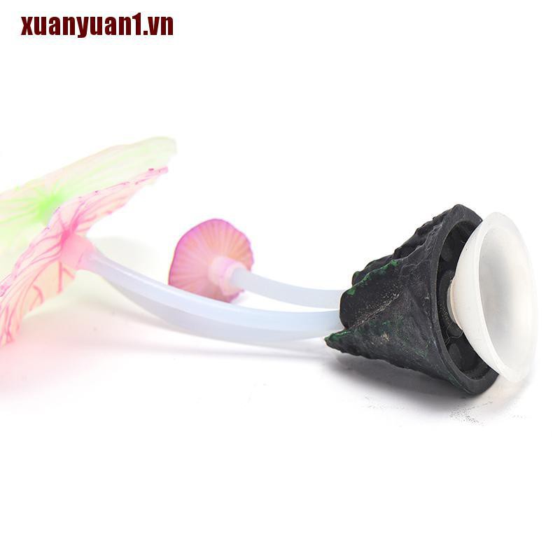 [XUANYUAN1] Đèn Phản Quang San Hô Hình Nấm Lá Sen / Lá Sen Trang Trí Bể Cá