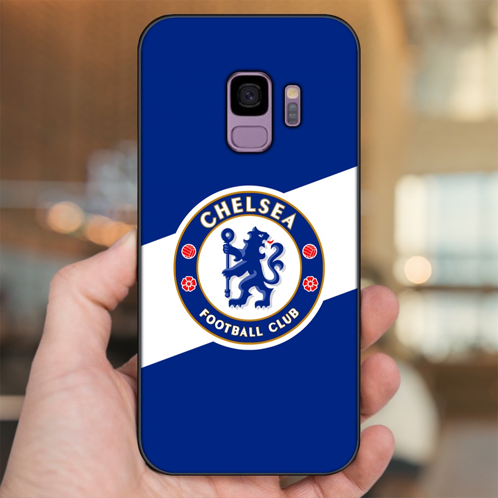 Ốp lưng Samsung S9 viền đen in hình Chelsea FC