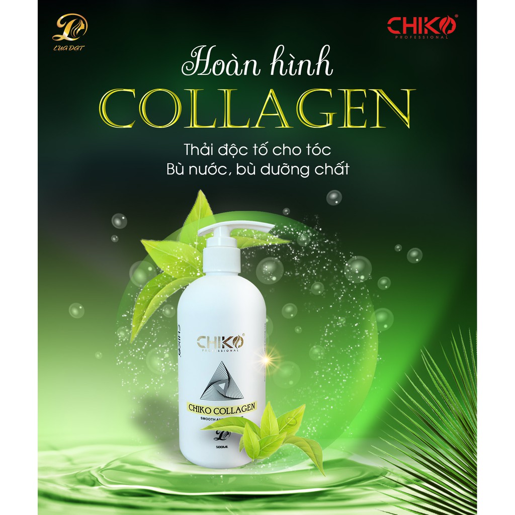 (SIÊU MƯỢT) Hấp tóc collagen hoàn hình CHIKO cao cấp chính hãng
