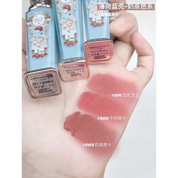 Son kem FLOWER KNOWS dòng Strawberry Rococo 3.5ml không phai màu