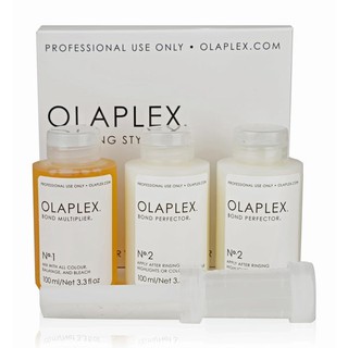 Bộ phục hồi tóc cháy nát hư tổn Olaplex Traveling Stylist Kit 100ml giúp tăng cường các liên kết của tóc