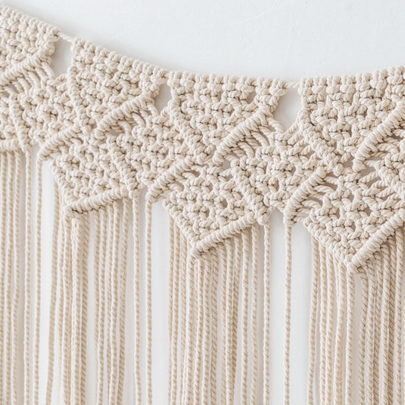 Rèm Macrame Cỡ Lớn Treo Tường Trang Trí Phong Cách Boho