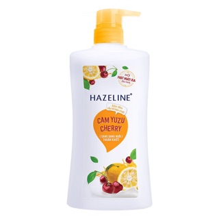 SỮA TẮM HAZELINE TẨY TẾ BÀO CHẾT CAM YUZU CHERRY 900G