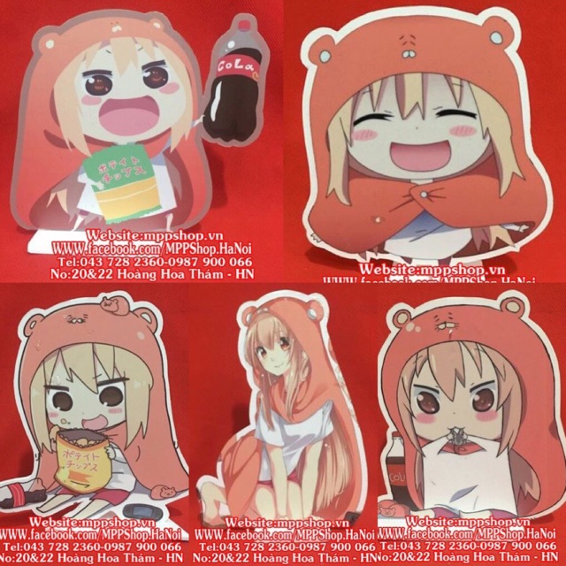 Standee umaru để bàn mẫu ngẫu nhiên