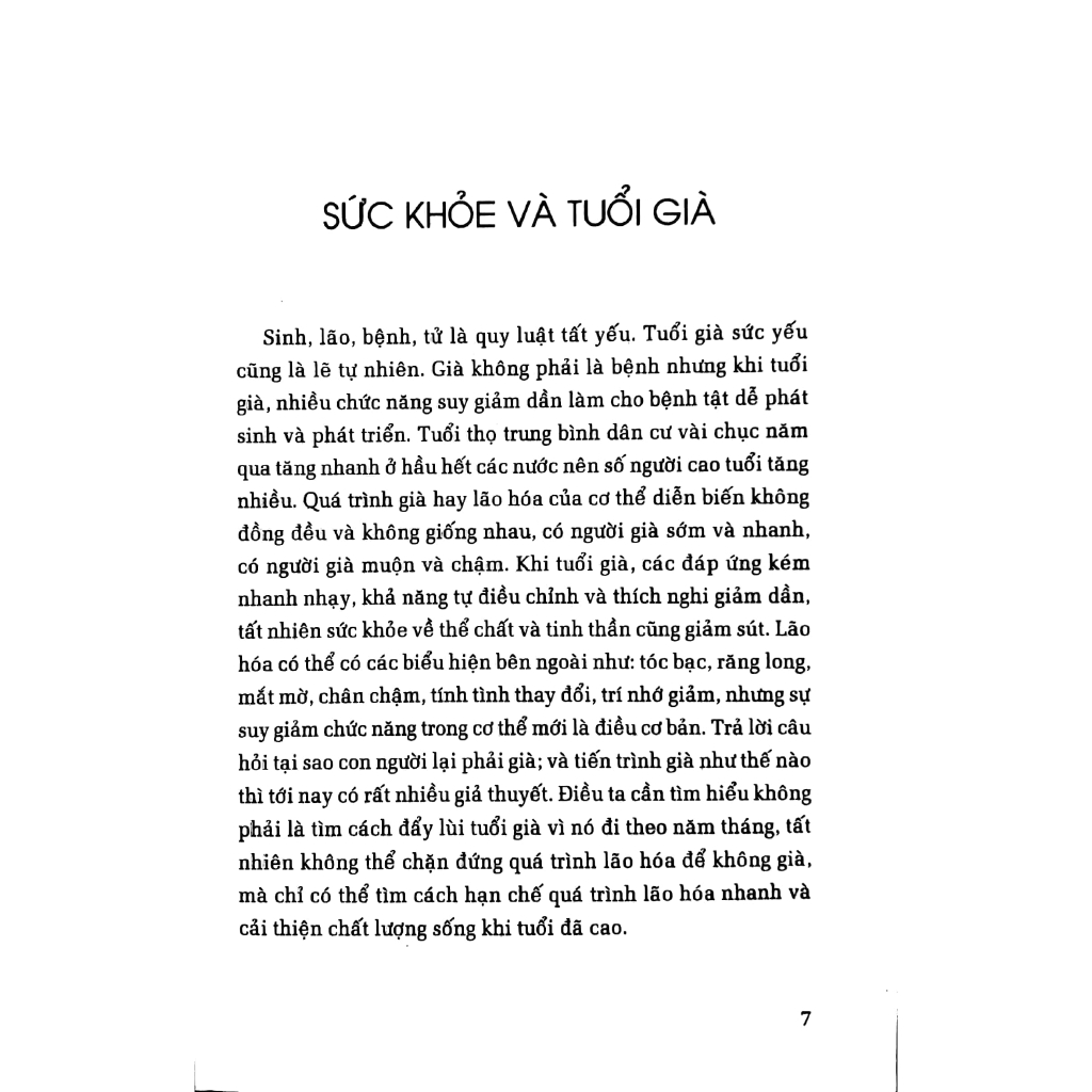 Sách - Bác Sĩ Tốt Nhất Là Chính Mình Tập 7: Nâng Cao Chất Lượng Sống Ở Người Cao Tuổi