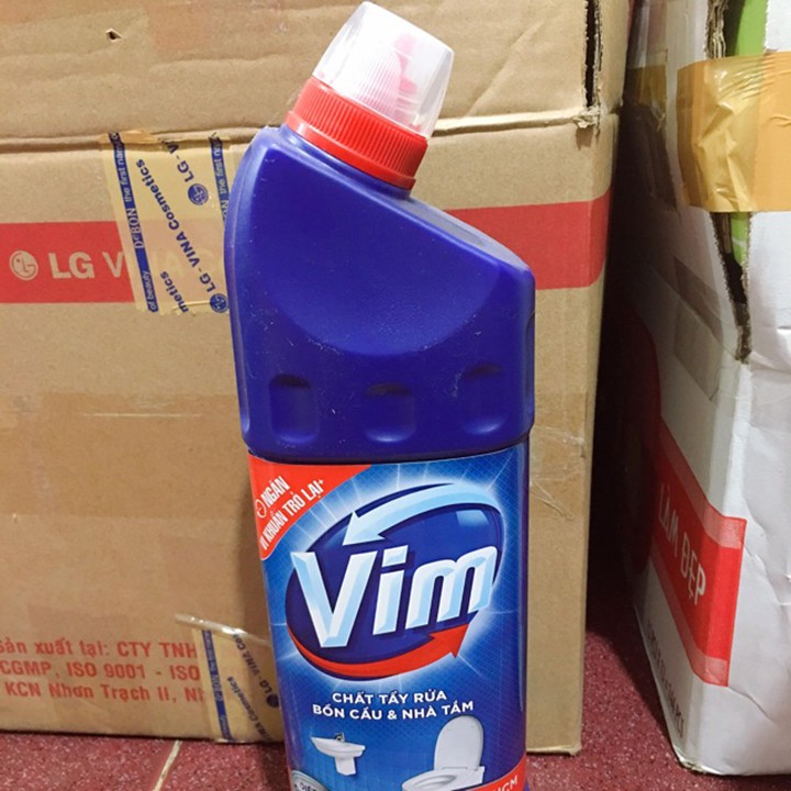 Nước Tẩy Bồn Cầu, Nhà Tắm Vim Diệt Khuẩn chai 900ml