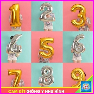 [CỠ ĐẠI] Bóng Số Sinh Nhật Kích Thước 80cm 0 1 2 3 4 5 6 7 8 9  Nhiều Màu #TrangTriSinhNhat