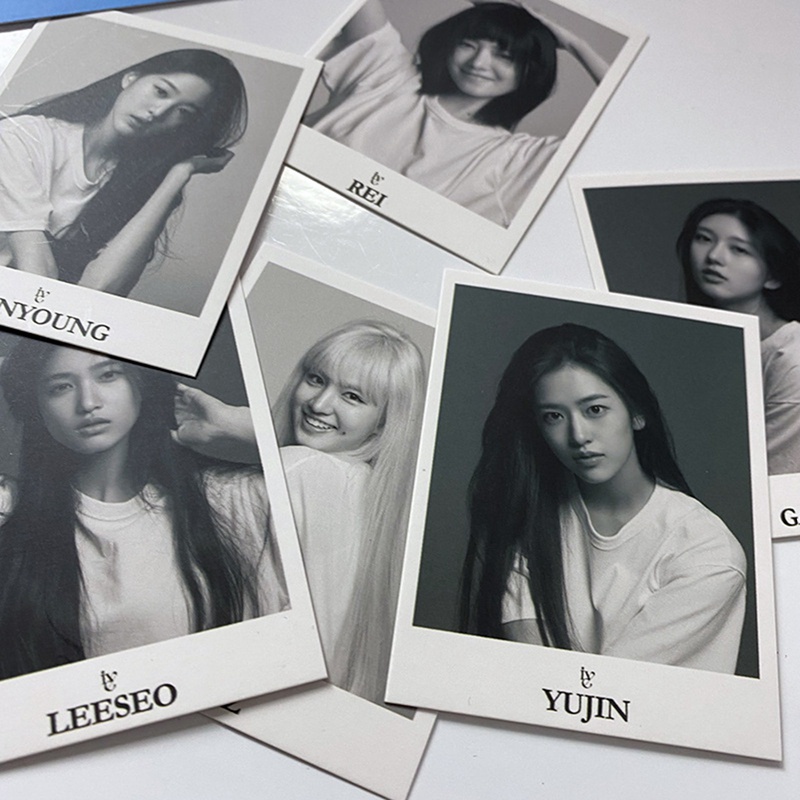 Tmdbyx Set 6 tấm thẻ ảnh lomo hình nhóm nhạc Kpop IVE DAZED KOREA