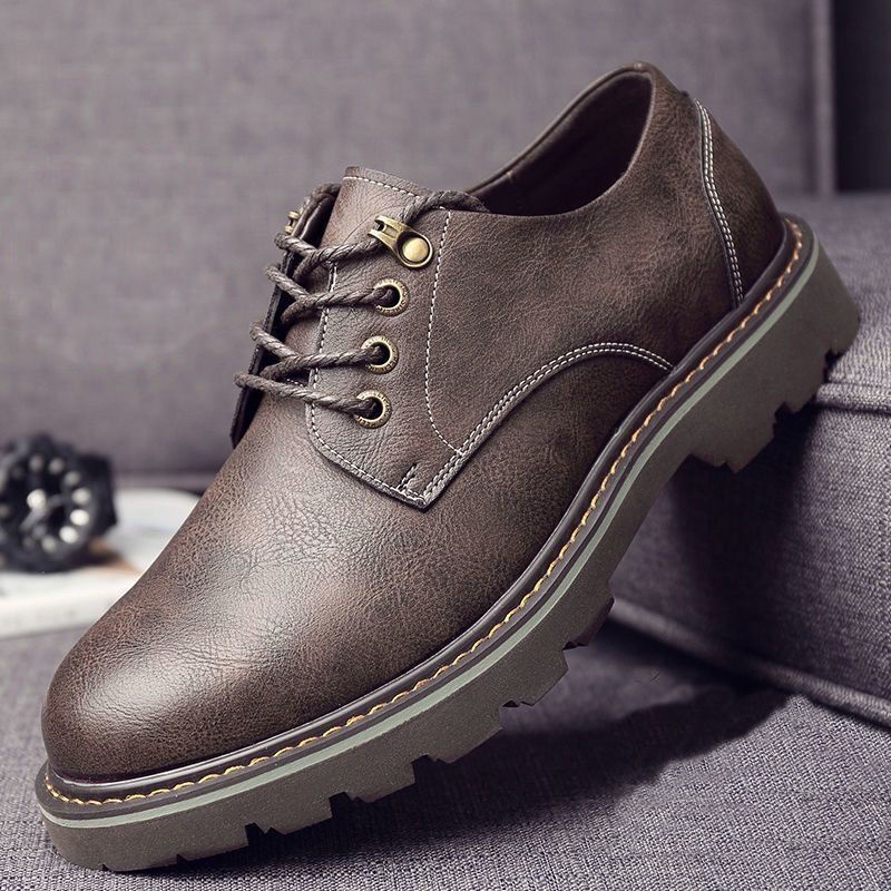 Giày Thể Thao Da Mềm Thoáng Khí Thoải Mái Thời Trang Thu Đông Cho Nam