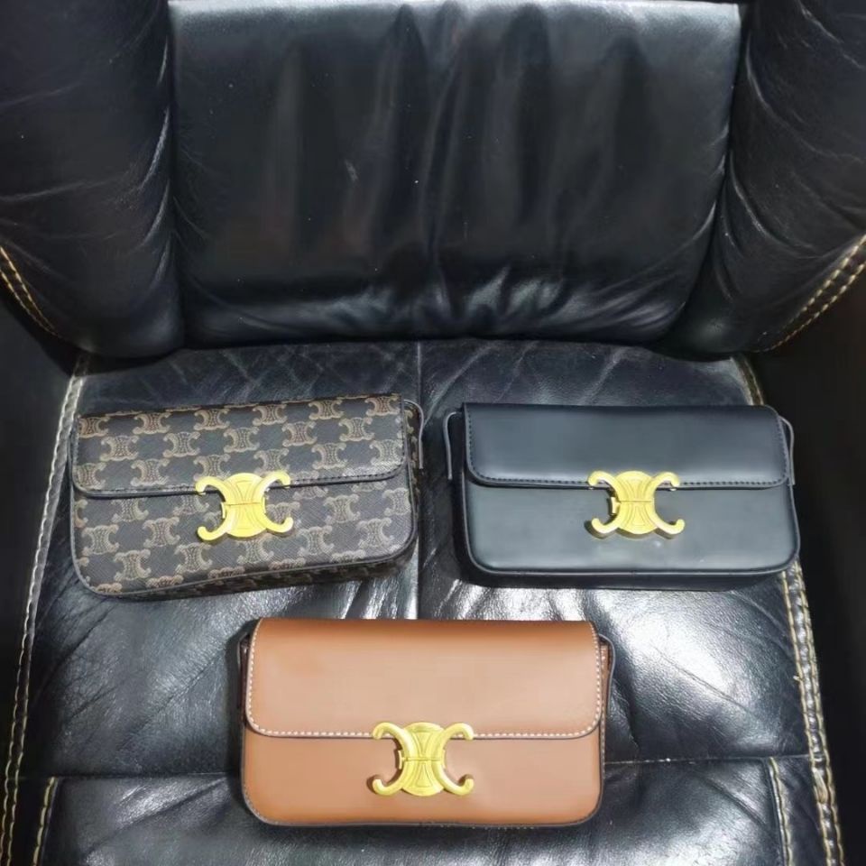 Túi Nữ。 Celine TEL Túi Đeo Vai Nữ CELINE TEL 2021 Wang frying - Äang Curender/Túi Xách Gọn Nhẹ! Vòng Cung Cổ Điển de Triomphe