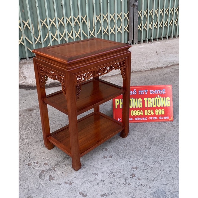 Đôn gỗ gụ mặt 35x50 cao 70