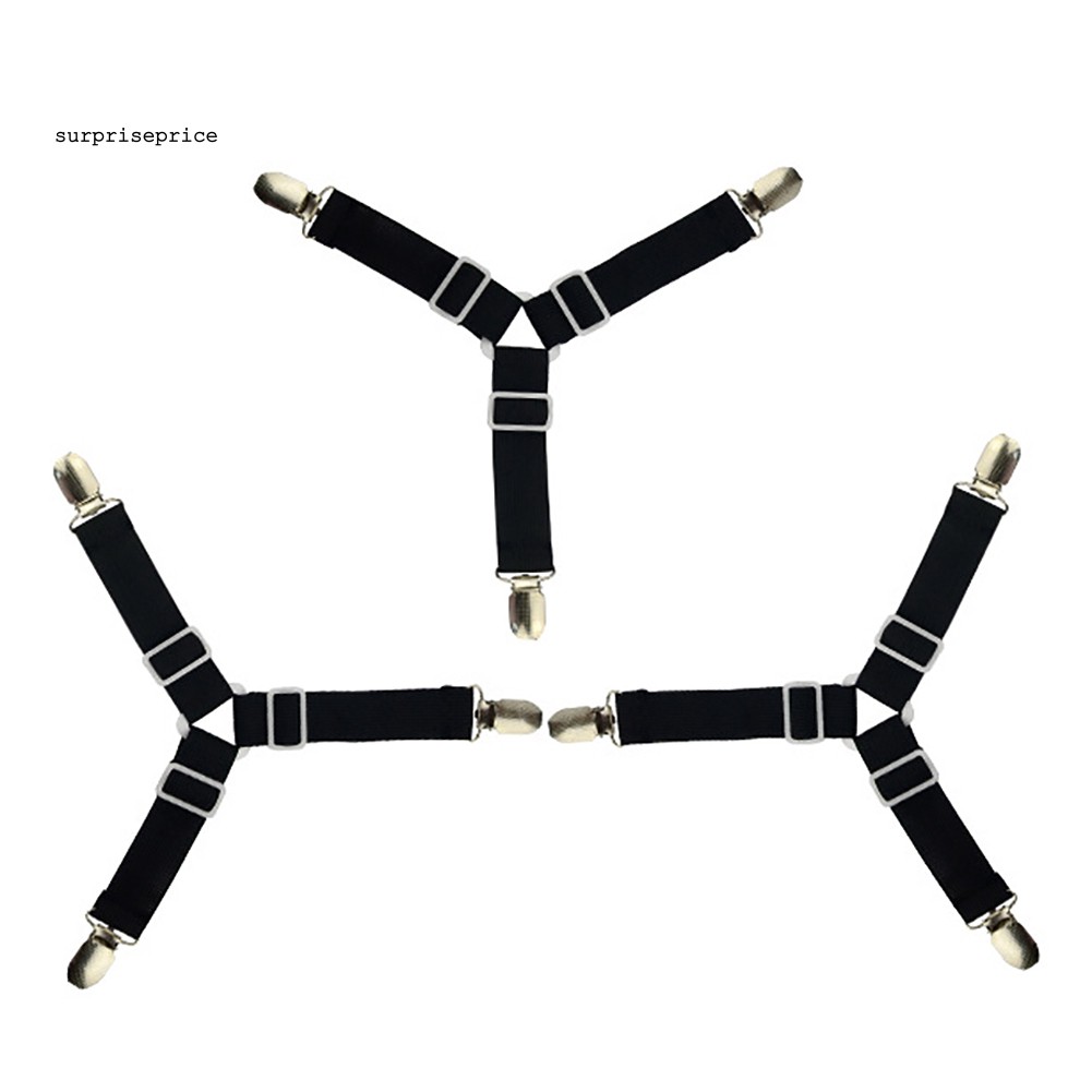 Set 4 Đai Kẹp Co Giãn Giữ Ga Trải Giường Có Thể Điều Chỉnh