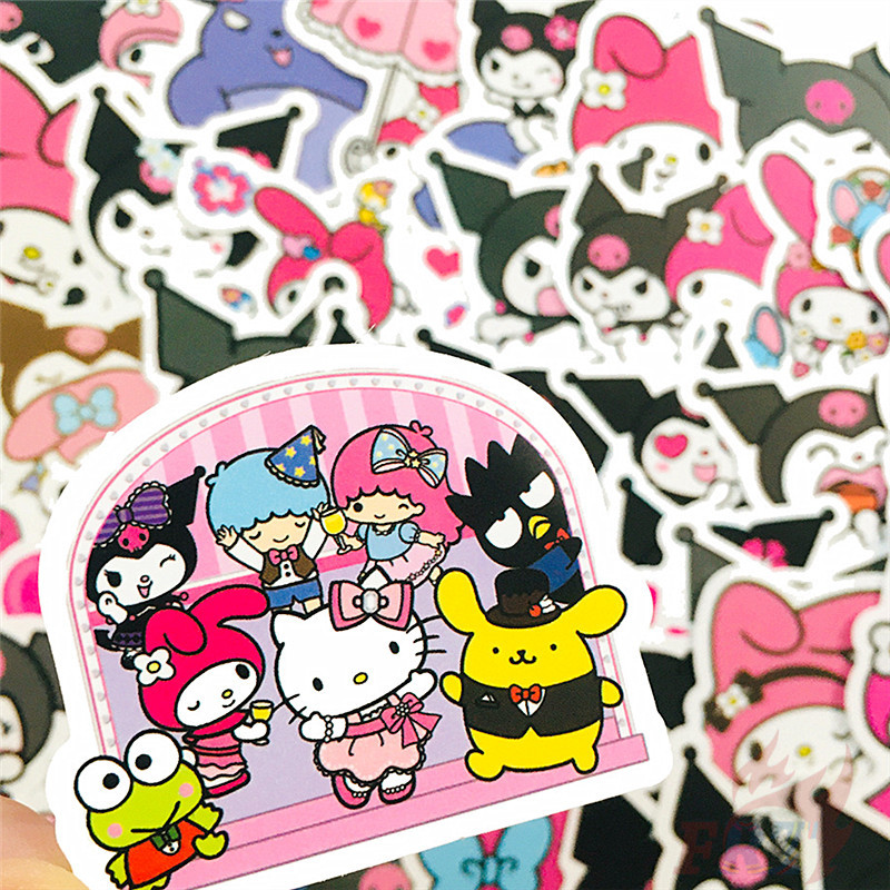 ❉ My Melody &amp; Kuromi &amp; My Sweet Piano - Sanrio Stickers ❉ 50Pcs/Set Anime DIY Fashion Luggage Laptop Skateboard Doodle Decals Stickers