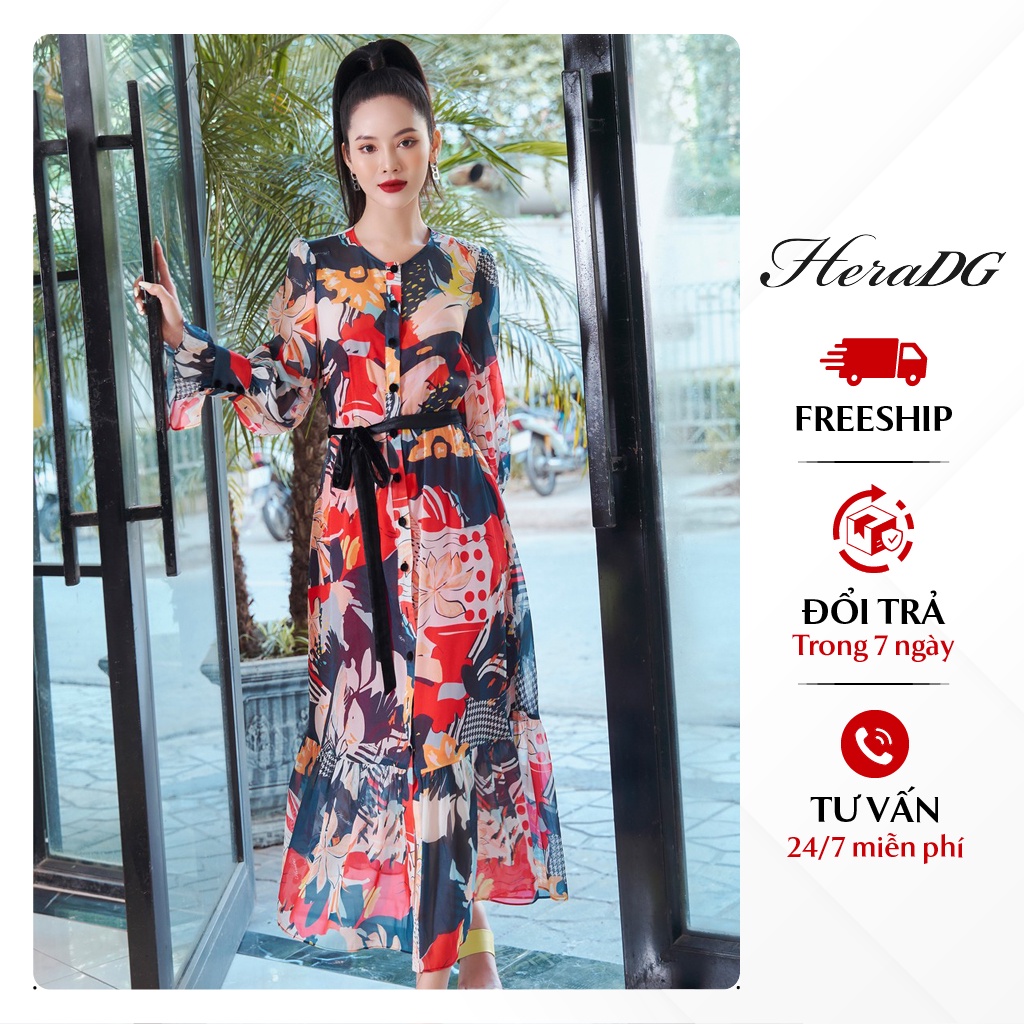 Đầm dạ hội dáng xòe tay bồng HeraDG WDHBA012