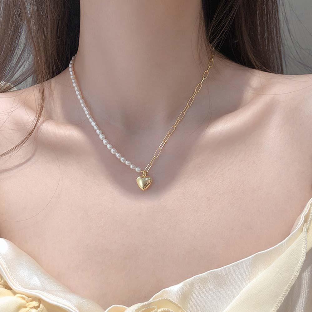 Vòng cổ Bằng Đồng Không Đối Xứng Thanh Lịch Cho Nữ